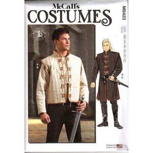 McCall's M8423 Mens 44 to 52 Medieval Historical Costumes Uncut Sewing Pattern